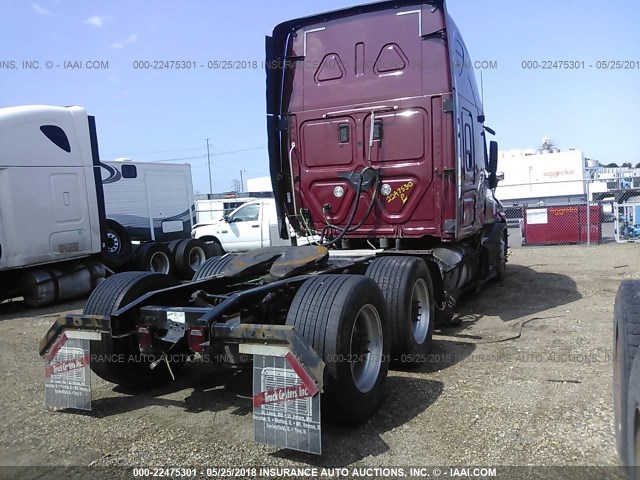 3AKJGLD5XFSGE1134 - 2015 FREIGHTLINER CASCADIA 125  MAROON photo 4
