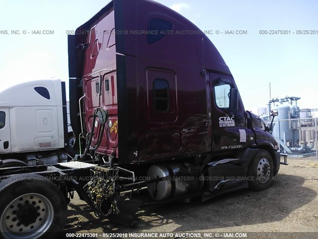 3AKJGLD5XFSGE1134 - 2015 FREIGHTLINER CASCADIA 125  MAROON photo 7