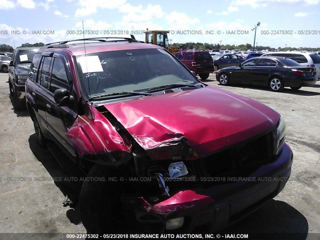 1GNDS13S722108791 - 2002 CHEVROLET TRAILBLAZER  RED photo 6