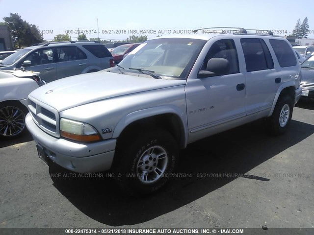 1B4HS28Z4XF532965 - 1999 DODGE DURANGO SILVER photo 2