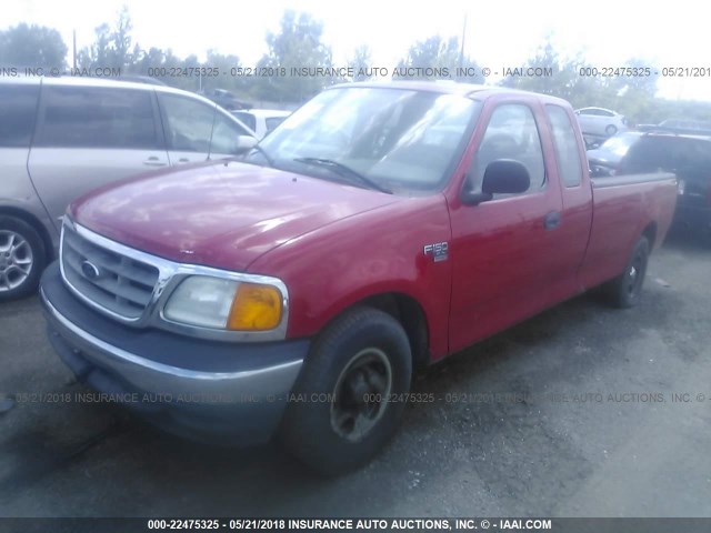 2FTRX17WX4CA55735 - 2004 FORD F-150 HERITAGE CLASSIC RED photo 2