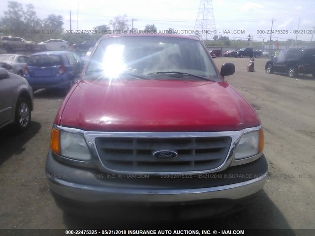 2FTRX17WX4CA55735 - 2004 FORD F-150 HERITAGE CLASSIC RED photo 6