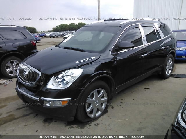 5GALVBEDXAJ191803 - 2010 BUICK ENCLAVE CXL 黑色 照片 2