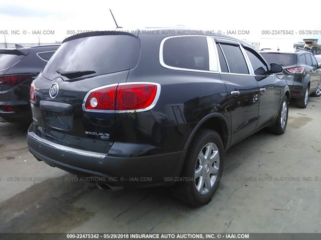 5GALVBEDXAJ191803 - 2010 BUICK ENCLAVE CXL 黑色 照片 4