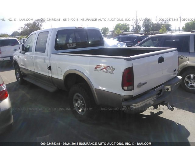 1FTNW21P33EC11776 - 2003 FORD F250 SUPER DUTY WHITE photo 3