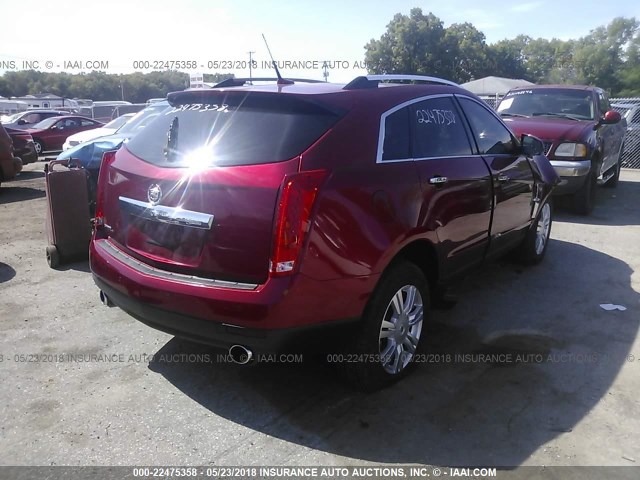 3GYFNDEY2AS533179 - 2010 CADILLAC SRX LUXURY COLLECTION RED photo 4