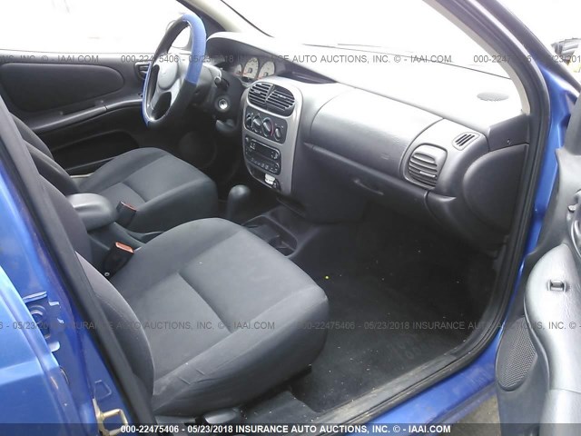 1B3ES56C34D530543 - 2004 DODGE NEON SXT BLUE photo 5