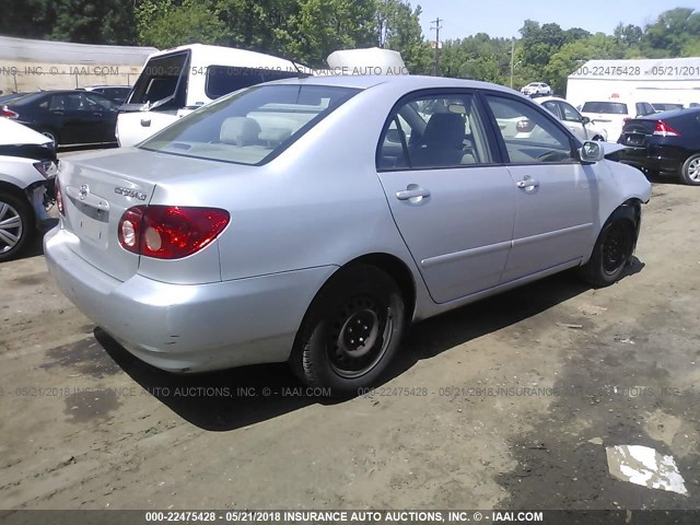 1NXBR30E66Z650055 - 2006 TOYOTA COROLLA CE/LE/S SILVER photo 4