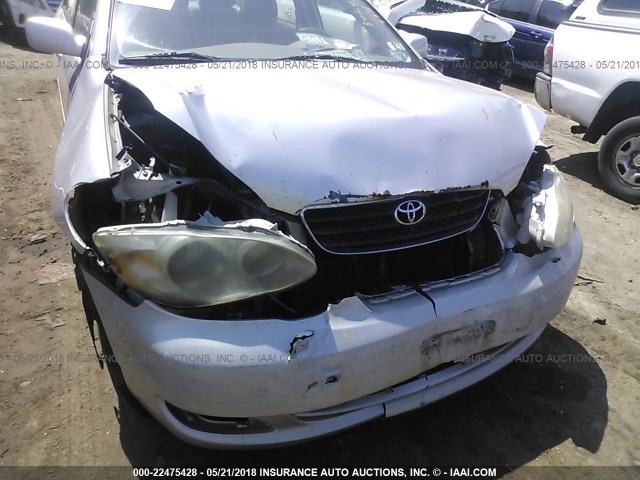 1NXBR30E66Z650055 - 2006 TOYOTA COROLLA CE/LE/S SILVER photo 6