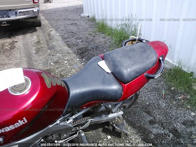 JKAZX4J147A069967 - 2007 KAWASAKI ZX600 J1 RED photo 6