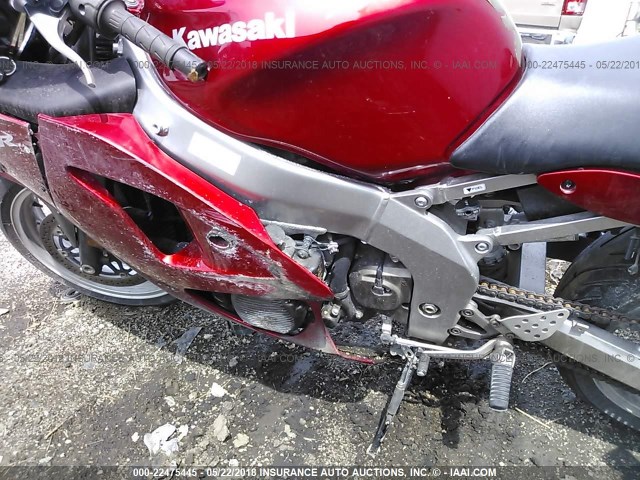 JKAZX4J147A069967 - 2007 KAWASAKI ZX600 J1 RED photo 9