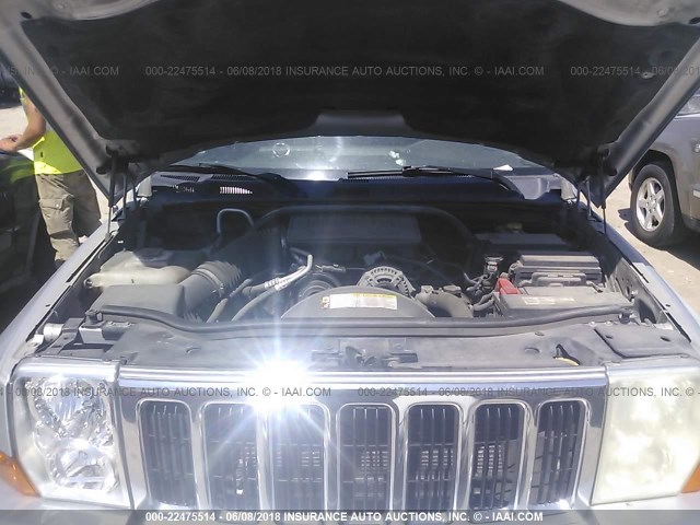 1J4RG4GK6AC140713 - 2010 JEEP COMMANDER SPORT ვერცხლისფერი ფოტო 10