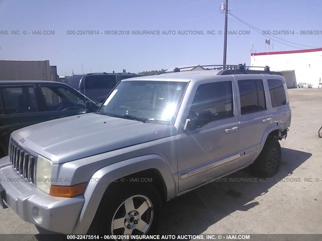 1J4RG4GK6AC140713 - 2010 JEEP COMMANDER SPORT SILVER photo 2