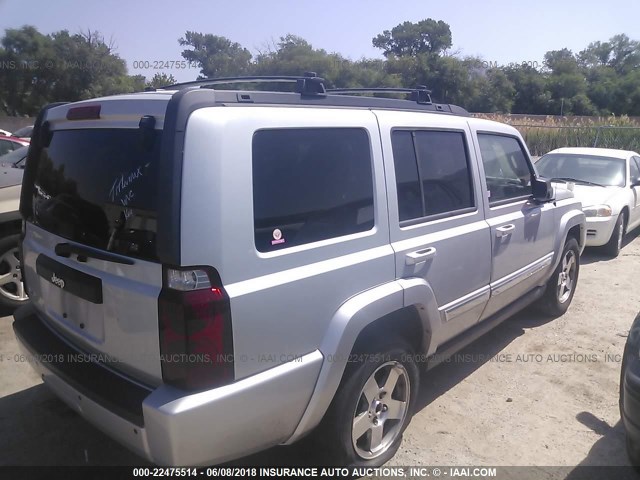 1J4RG4GK6AC140713 - 2010 JEEP COMMANDER SPORT ვერცხლისფერი ფოტო 4