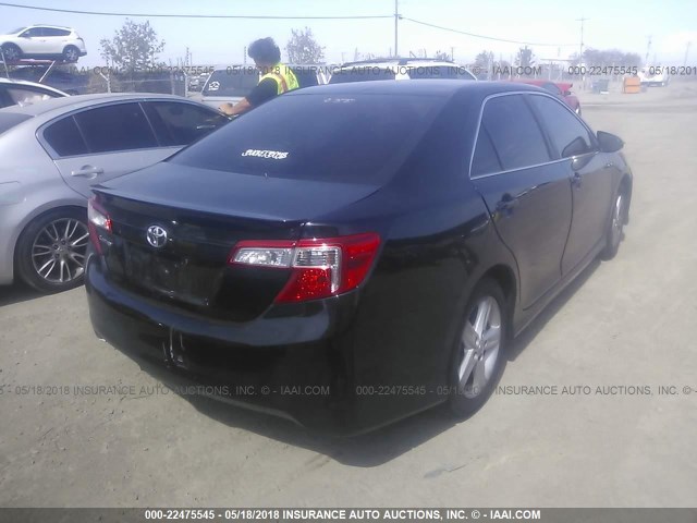4T1BF1FK1DU206282 - 2013 TOYOTA CAMRY L/SE/LE/XLE 黑色 照片 4
