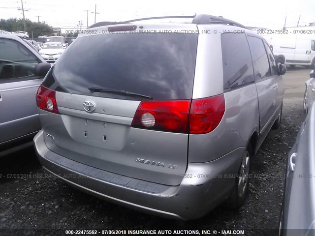 5TDZA23C96S445185 - 2006 TOYOTA SIENNA CE/LE TAN photo 4