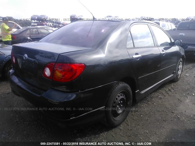 1NXBR32EX4Z267732 - 2004 TOYOTA COROLLA CE/LE/S BLACK photo 4