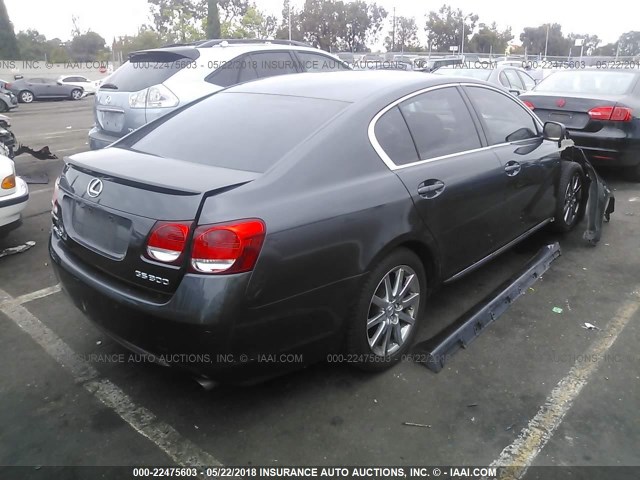 JTHBH96S065031144 - 2006 LEXUS GS GENERATION 200 300 GRAY photo 4