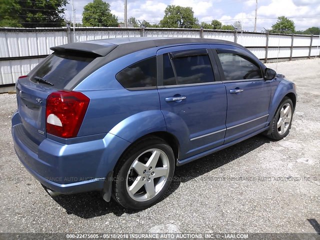 1B3HE78K77D203698 - 2007 DODGE CALIBER R/T BLUE photo 4