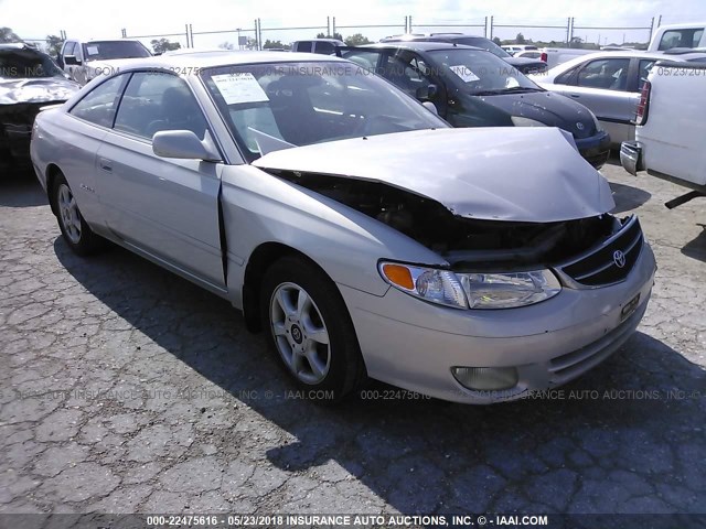 2T1CF22P51C845693 - 2001 TOYOTA CAMRY SOLARA SE/SLE SILVER photo 1