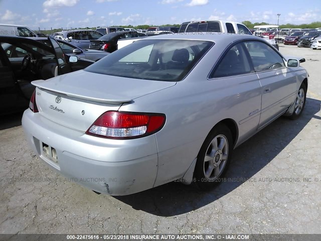 2T1CF22P51C845693 - 2001 TOYOTA CAMRY SOLARA SE/SLE SILVER photo 4