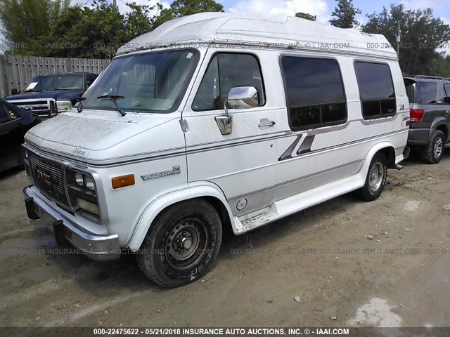 1GDEG25K2SF514211 - 1995 GMC RALLY WAGON / VAN G2500 WHITE photo 2