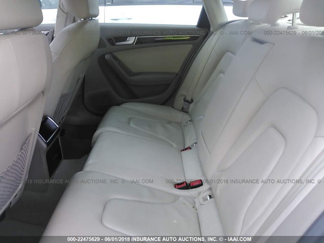 WAUBFAFL3BN016615 - 2011 AUDI A4 PREMIUM WHITE photo 8