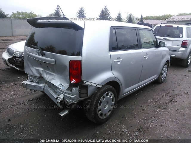 JTLZE4FE2A1117159 - 2010 TOYOTA SCION XB ვერცხლისფერი ფოტო 4