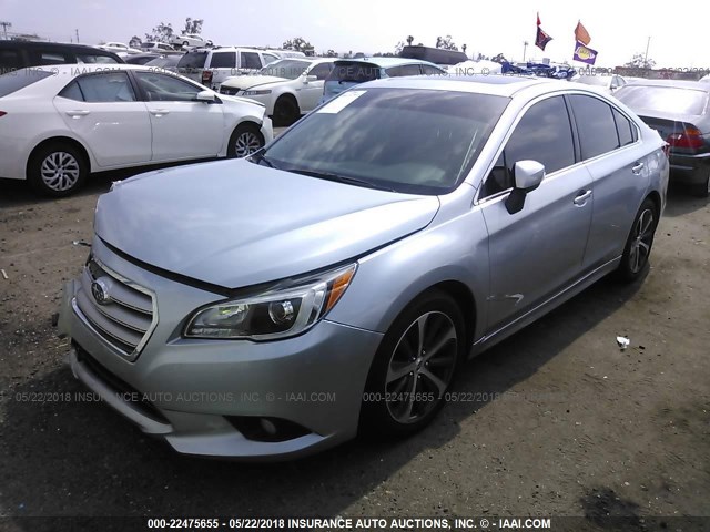 4S3BNAL61G3053718 - 2016 SUBARU LEGACY 2.5I LIMITED SILVER photo 2