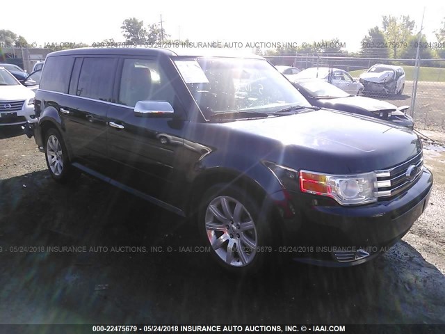 2FMHK6DC3ABA70866 - 2010 FORD FLEX LIMITED Dark Blue photo 1