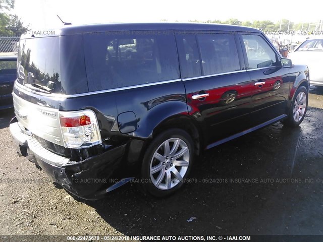 2FMHK6DC3ABA70866 - 2010 FORD FLEX LIMITED Dark Blue photo 4