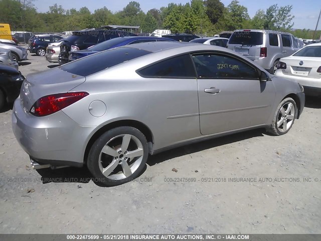 1G2ZM151764178738 - 2006 PONTIAC G6 GTP SILVER photo 4