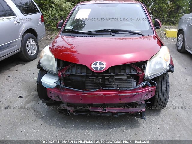 JTKKU10488J028116 - 2008 TOYOTA SCION XD RED photo 6