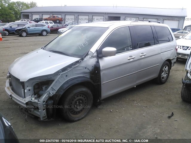 5FNRL38787B071296 - 2007 HONDA ODYSSEY EXL ვერცხლისფერი ფოტო 2