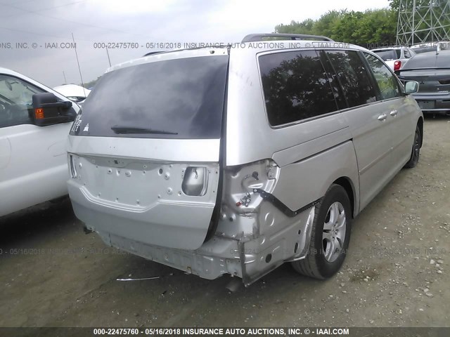 5FNRL38787B071296 - 2007 HONDA ODYSSEY EXL ვერცხლისფერი ფოტო 4