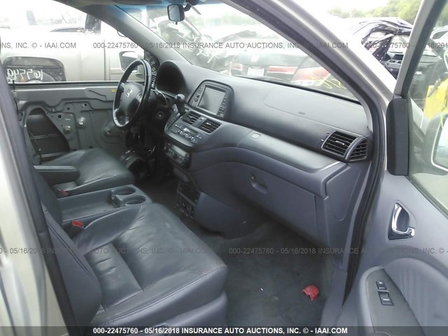 5FNRL38787B071296 - 2007 HONDA ODYSSEY EXL ვერცხლისფერი ფოტო 5