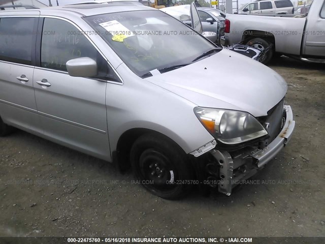 5FNRL38787B071296 - 2007 HONDA ODYSSEY EXL ვერცხლისფერი ფოტო 6