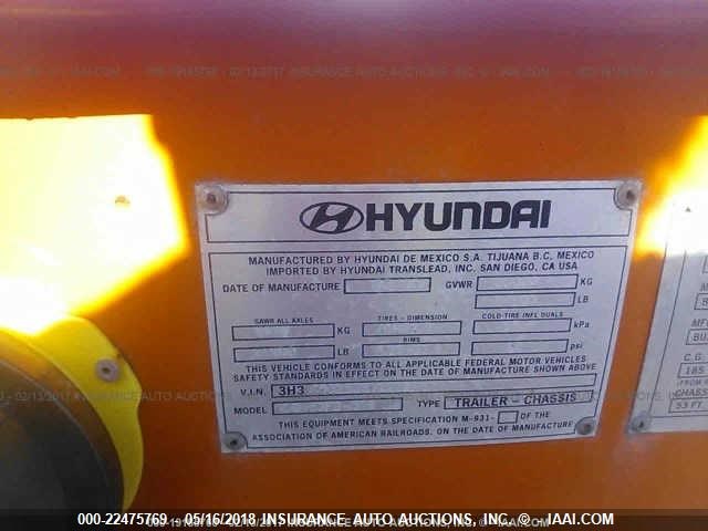 3H3C532S35T222298 - 2005 HYUNDAI STEEL INDUSTRIES N/A  ნარინჯისფერი ფოტო 9