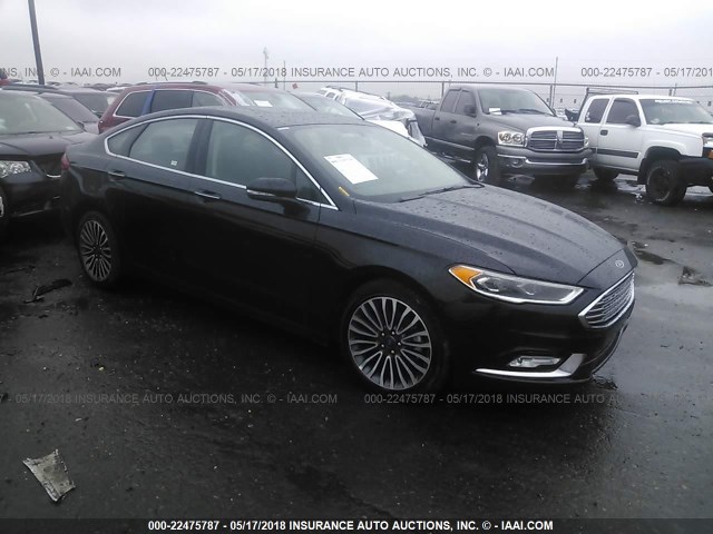 3FA6P0D92JR170172 - 2018 FORD FUSION TITANIUM/PLATINUM BLACK photo 1