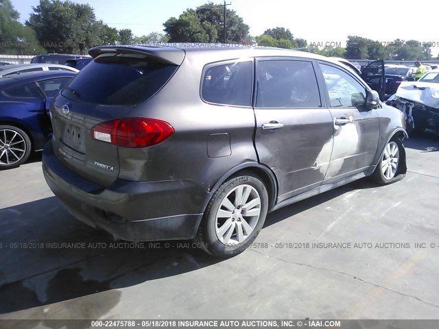 4S4WX92D894406166 - 2009 SUBARU TRIBECA LIMITED BROWN photo 4