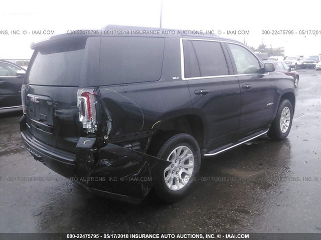 1GKS2BKC7HR386269 - 2017 GMC YUKON SLT BLACK photo 4