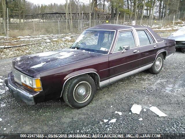 2FACP74F1LX174560 - 1990 FORD CROWN VICTORIA LX BURGUNDY photo 2