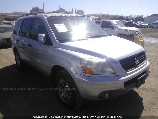 2HKYF18443H504721 - 2003 HONDA PILOT EX SILVER photo 1