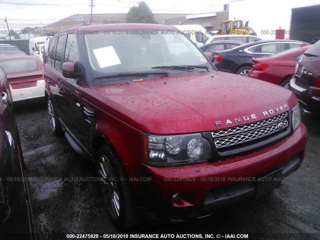 SALSK2D41CA742541 - 2012 LAND ROVER RANGE ROVER SPORT LUX RED photo 1