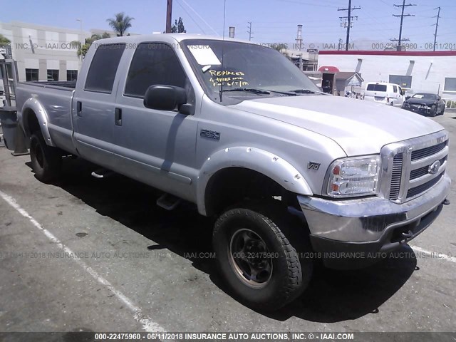 1FTSW31S81EB84861 - 2001 FORD F350 SRW SUPER DUTY SILVER photo 1