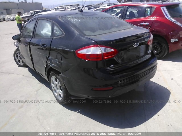 3FADP4BJXGM150964 - 2016 FORD FIESTA SE BLACK photo 3