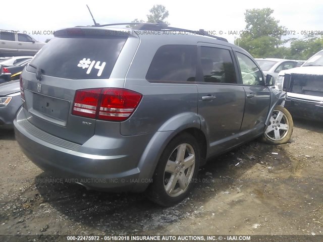 3D4GH57V59T166880 - 2009 DODGE JOURNEY SXT GRAY photo 4