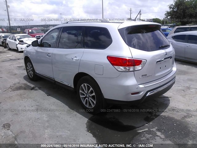 5N1AR2MN0DC681482 - 2013 NISSAN PATHFINDER S/SV/SL/PLATINUM 银色 照片 3