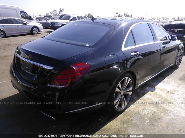 WDDUG8CB9GA205433 - 2016 MERCEDES-BENZ S 550 BLACK photo 4