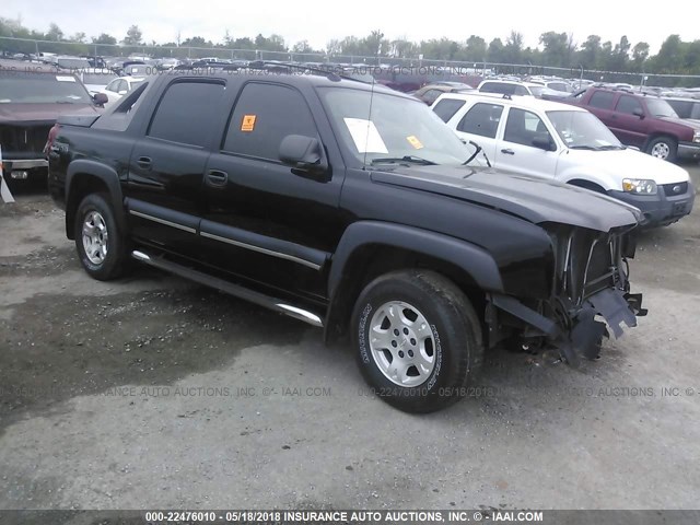 3GNEC12T34G162594 - 2004 CHEVROLET AVALANCHE C1500 BLACK photo 1